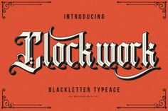 an old - fashioned font that has been used to spell the word blackwork