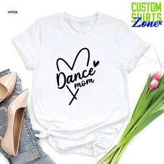 "Dance Mom Shirt,Dance Mom Gifts,Dance Shirts for Mama,Sports Mom Life Shirt,Mother's Day Gift,Dance Fan Shirt,Ballet Mom Tee, Funny Good Moms Say Bad Words Shirt,Mother's Day Gift,Gift for Mama,Mothers Day Shirt,Mom Life Be Like, Mom gift,Cute Mom Shirt, Mama Tee, Retro Vintage Mama Shirt, Leopard Mama Shirt, Motherhood Shirt, Cute Mom Shirt,Mothers Day Gift, Mama T-shirt,Mom Life Shirt,Mama Shirt 🎁 Enjoy your shopping ! Need custom made shirts? Don't hesitate to message us! Thanks for your su Stretch Dancewear Tops For Dance Class, Fitted Hip Hop T-shirt For Dance, Fitted T-shirt For Summer Dance, Stretch Tops For Dance Class, Fitted Tops For Dance Class, White Casual Dance Top, White Casual Tops For Dance, Casual White Top For Dance, Stretch Letter Print Tops For Dance