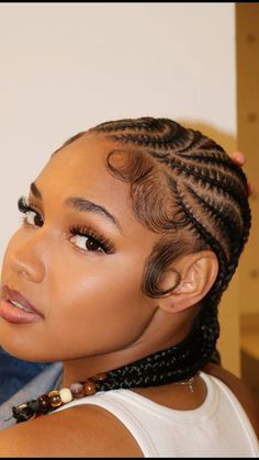 Corn Row Braids Natural Hair, Corn Row Braids Styles, Corn Rows Braids Black Women, Corn Row Braids Black Women, Braids Trending, Braids Hairstyles Ideas, Cornrows Natural, Corn Row, Modern Viking