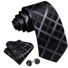 Brand: Barry Wang Material: 100% Silk What You Get: Same design Tie, Pocket Square & Cufflinks? Size: Necktie in 59" Length & 3.35" width at the tip, pocket square in 9"x 9"size Quality: Barry Wang Focus on Ties for Many Years, Good Quality Interlining Makes Our Ties Weighted and Elastic, Which are Easily Designed for A Perfect Knot.For More Quality Stylish Ties with Unbeatable Price, Please Click Our shop to Check More.With So Much Choice and Impeccable Quality, There's No Excuse Not to Have A Black Tie With Pocket Square For Business, Black Suit And Tie Accessories For Father's Day, Black Suit And Tie Accessories For Father's Day Gift, Black Pocket Square For Business Suit, Black Cufflinks For Black Tie, Father's Day, Black Cufflinks For Black Tie And Father's Day, Black Tie Cufflinks For Father's Day, Black Pocket Square For Father's Day, Necktie Pattern