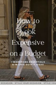 Learn how to look expensive on a budget with our women’s fashion guide! I’m sharing style tips on how to look rich, chic, and effortless without overspending, plus 15 stylish outfit ideas for women. Get the perfect old money style, French style, and classy women’s outfits for less. How to look expensive tips, effortlessly chic outfits. Dress Styles Women Classy, Quiet Luxury On A Budget, Parisian Winter Outfits Classy, Low Key Rich Outfit, Rich And Classy Outfits, Simple Classy Outfits Minimal Classic, Look Rich Outfits, How To Style A Pink Shirt, How To Look Expensive On A Budget