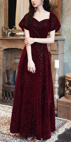 Wine Red Glitter Formal Gown (Stunning) Burgundy Prom Season Dress, Burgundy Dresses For Prom Season, Elegant Floor-length Christmas Gown, Elegant Christmas Floor-length Gown, Burgundy Gown For Prom Banquet, Elegant Christmas Formal Gown, Glamorous Glitter Evening Dress For Banquet, Elegant Christmas Gown For Formal Occasions, Elegant Red Glitter Dress