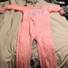 Kids Size 10, Cute Carters Onsie. Never Worn Cute Long Sleeve Onesie For Pajama Party, Long Sleeve Onesie For Sleepover, Pink Long Sleeve Onesie For Sleep, Cute Onesie For Pajama Party, Girl Pajamas, Baby Doll Accessories, Baby Outfit, Baby Warmer