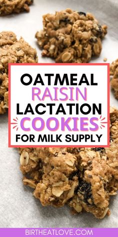 Oatmeal Cookies For Breastfeeding, Oatmeal Lactation Cookies, Boosting Milk Supply, Lactation Cookie Recipe, Healthy Lactation Cookies, Lactation Recipes Smoothie