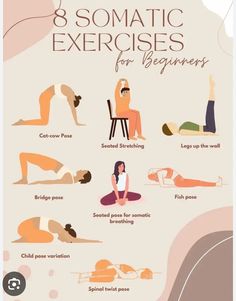 a poster with different types of yoga poses