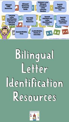 bilingual letter identification resources are available for the classroom to use in their language and writing skills