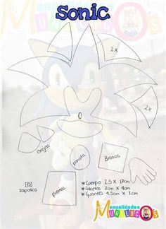 an image of the paper model of sonic