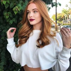 Jahodová Blond, Pretty Highlights, Hair Color 2017, Dark Strawberry Blonde, Strawberry Blonde Highlights, Red Blonde Hair, Strawberry Blonde Hair Color, Copper Blonde, Ferrari Red