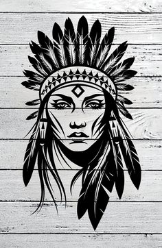 Native Headdress Drawing, Native American Clipart, Native American Tipi, Indian Women Tattoo, Native American Svg, Feather Svg, Native American Girl, Native Woman, Native American Drawing