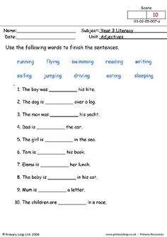 the worksheet for reading and writing words in english with pictures on each page