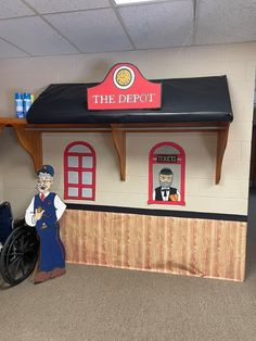 the depot is set up as a museum for children