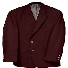 Edwards Men's Classic Two Button Single Breasted Blazer, Style 3500. Single breasted polyester blazer offers classic style and function. A blazer pulls together any program when formal suiting is a must. Perfect for museums, arenas and security image apparel programs. 100% Polyester; 7/7.5 oz.wt/linear yd. Classic two button single breasted blazer, Gold tone buttons on placket, Two patch pockets with flaps, Welt breast pocket, Two inside pockets, Fully lined, Short, regular and tall sizes availa Mens 3 Piece Suits, Big And Tall Suits, Single Breasted Blazer, Mens Suit Jacket, Mens Sport Coat, Blazer Style, Packable Jacket, Big Clothes, Fleece Sweatpants