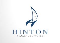 the logo for hintton vacanes voie, which is designed to look like a sailboat