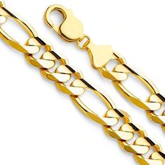 12 pieces MADE IN THE USA! Exclusive Gold Chain Necklace made in USA from real 14 Karat  gold laid over a heart of jewelers metals. Chain SIZE is 8mm WIDE and 24 inches long , Sold for a fraction of the cost of what other retail stores charge for similar jewelry. Many times they will not offer the same quality. What makes it better? 20mls of 14 karat gold in each chain - 10 times more gold than in the cheaper electroplate which changes color quickly. We only use 14k gold (THE PUREST form of gold Gold-tone Figaro Chain Link Jewelry, Anniversary Jewelry With Figaro Chain Link, Mens Link Bracelet, Cuban Link Chain Necklaces, Nameplate Necklace, Aquamarine Crystal, Gold Overlay, Monogram Necklace, Retail Stores