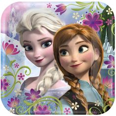 two frozen princesses standing next to each other