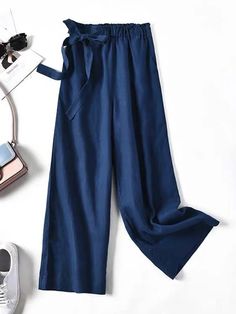 Effortless Style: Ramie Cotton Loose Ninth Wide-Leg Pants Clearance Sale, Individual Style, Effortless Style, Leg Pants, Wide Leg Pants, Personal Style, Wide Leg, Relaxed Fit, Street Style