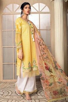 Pakistani formal stitched 3 piece Dress | eBay Pant Dress, Silk Bottoms, Lawn Suits, Pakistani Designers, Cotton Suits, Pakistani Outfits, Pakistani Dresses, Piece Dress, Salwar Kameez