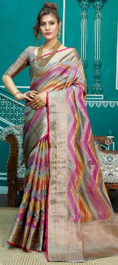 Multicolor color Saree in Blended fabric with Weaving, Zari work Luxury Multicolor Chanderi Saree, Luxury Multicolor Silk Pre-draped Saree, Luxury Art Silk Pre-draped Saree With Zari Weaving, Luxury Multicolor Pre-draped Tussar Silk Saree, Affordable Multicolor Saree With Zari Weaving, Luxury Tussar Silk Pre-draped Saree With Zari Weaving, Luxury Multicolor Katan Silk Pre-draped Saree, Cheap Saree With Zari Weaving, Multicolor Zari Weaving Saree Affordable