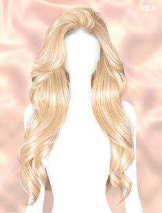 an image of a woman's long blonde hair