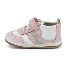 Your mini will love these leather sneakers from Robeez. The super soft material is great to slip on and off. | Robeez | Everyday Eliza Kids Sneaker, White & Pink (White Prints, Size 12-18M)  |  Maisonette collects the best children’s products from around the world (unlike Zulily, Etsy, The Tot, Farfetch Kids, Childrensalon, Crate and Kids, Kohls, Wayfair, Buy Buy Baby, Nordstroms, Mini Boden, J.Crew Factory, or PotteryBarn Kids), creating a curated shopping experience for you. Think of us as Everyday White Walking Shoes With Rubber Sole, White Walking Shoes With Rubber Sole For Everyday Use, White Non-slip High-top Slip-on Sneakers, White Non-slip Walking Shoes For Spring, Spring Sneakers With Soft Sole And Closed Toe, Casual Pink Non-slip Booties, Comfortable Non-slip White Walking Shoes, Comfortable Leather Non-slip Sneakers, Everyday White Low-top Walking Shoes