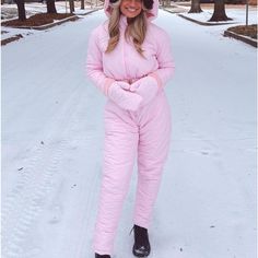 Super Cute Snow Suit That I Purchased Here On Poshmark, But Never Got The Occasion To Use It. Has Only Ben Worn Once By Original Owner. Questions? Leave A Comment Below! Snowsuit Women, Pink Snow, Ski Suit, Ski Suits, Snow Jacket, Ski Trip, Snow Suit, Very Well, Pink Ladies