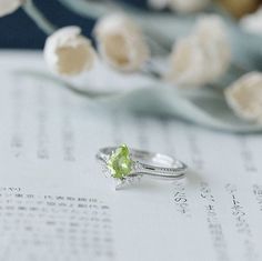 Holiday Notice: We will be on holiday from Feb 6 to Feb 15 for the Spring Festival. Orders will be shipped after we resume work. Natural Peridot Promise Ring, Green Peridot Engagement Ring, Teardrop Periodot Ring, Wedding Ring Set, Dainty Bridal Ring Set, Gifts for Her Features * Made to Order. * Material: 925 Silver with Gold Plated * Gold Color: Yellow Gold or Silver * Stone Type: Natural Green Peridot * Ready to Ship in 7-10 Business Days Want to find out more? Check out my shop https://www.e Wedding Birthstone Ring In White Gold With Peridot, Fine Jewelry Peridot Diamond Ring For Wedding, Fine Jewelry Peridot Diamond Wedding Ring, White Gold Peridot Rings For Wedding, Green Pear-shaped Diamond Wedding Ring, Peridot Diamond Wedding Ring, Green Solitaire Diamond Ring For Wedding, Wedding Peridot Diamond Ring, Wedding Rings With Peridot And Accent Stones