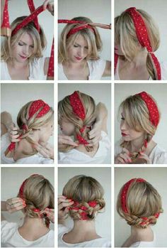 Free Hairstyles, Knitting Baby, Peinados Fáciles Para Cabello Corto, Penteado Cabelo Curto, Bandana Hairstyles, Short Hairstyle, Hair Updo, Baby Socks, Length Hair