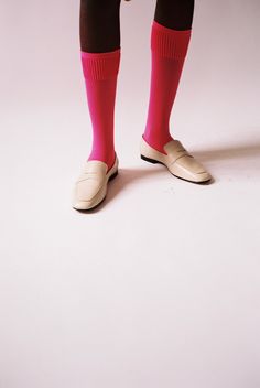 Maria La Rosa Lycra Knee High Socks in Fuchsia Comfortable Pink Knee-high Socks, Comfortable Knee-high Pink Socks, Knee Socks Outfits Summer, Knee Socks Outfits, Sock Outfits, Spring Accessories, Knee Socks, Perfect Jeans, Knee High Socks