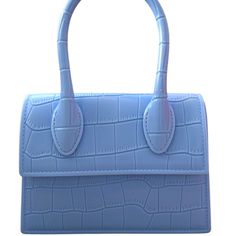 *Details: Croc Pu Hand Purse, With A Gold Chain Strap Easy To Become A Crossover. *Width: 6.5'' *Length: 5.5'' *Strap Length: 11'' Hand Strap, 48'' Gold Strap *Ships From La, Ca With Love By Resamon Casual Blue Shoulder Bag For Evening, Trendy Blue Bags For Day Out, Trendy Blue Shoulder Bag For Day Out, Elegant Blue Shoulder Bag For Summer, Casual Blue Party Bags, Sweet 16 Party Decorations, Sweet 16 Parties, Mean Girls, Chain Strap