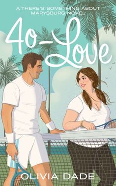 a man and woman holding tennis racquets on top of a tennis court