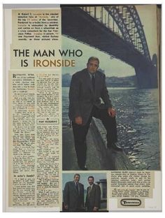 the man who is ironside newspaper article with an image of two men in suits