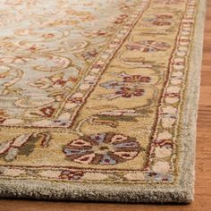 Classic Cl324 Hand Tufted Area Rug - Light Green/gold - 8'3"x11' - Safavieh. : Target Gold Rug, Antique Persian Rug, Rug Direct, Handmade Lighting, Elements Of Design, Floral Area Rugs, Classic Rugs, Wool Runner Rug, Green Area Rugs