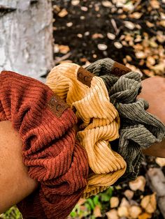 C.C is great at hair accessories and this scrunchie is no exception! We are so excited about this CORDUROY scrunchie! This is the hottest material of this fall/winter season, and available in so many colors, you will need more than one to go with all of your outfits! One Size. 52% viscose, 28% polyester, 20% nylon Hand wash cold only. Cute Fall Jewelry, Crunchies For Hair, Autumn Scrunchies, Corduroy Scrunchie, Fall Accessories Jewelry, Fall Scrunchies, Scrunchies Ideas, Fall Hair Accessories, Palmer Alaska