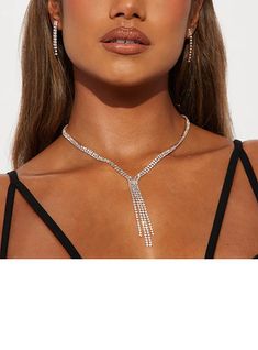 JJ's House Jewelry Sets Women's Wedding Prom (Set of 3) Gorgeous Pierced Necklace Earrings Alloy Lobster Clasp Tassels Rhinestone 1.38\"(Approx.3.5cm) 14.6\"-23.6\"(Approx.37cm-60cm) For Bride 0.20\"(Approx.0.5cm) Gold Silver Wedding & Party Jewelry. #JJ's House #JewelrySets #Women's #Wedding #Prom #Gorgeous #Pierced #Necklace #Earrings #Alloy #LobsterClasp #Tassels #Rhinestone #ForBride #Gold #Silver #Wedding&PartyJewelry Prom Jewelry Sets, Tassels Earrings, Prom Jewelry, Wedding Party Jewelry, Rhinestone Wedding, Party Jewelry, Pierced Earrings, Silver Wedding, Necklace Earring Set