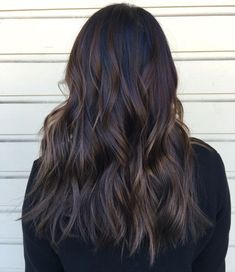 Coffee Brown Hair, Dark Brown Balayage, Chocolate Brown Hair, Balayage Hair Dark