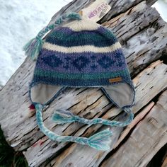 Brand New With Tags. This Hat Is A One Size Fits Most. It’s An Adult Hat / Unisex. I’m A Women’s Size M In Hats And I’ve Kept One For Myself. It Fits Nicely. It’s Very Warm And Cheerful. Bi - Clear #1 Blue Knit Beanie Hat, Cozy Blue Hats For Outdoors, Cozy Blue Outdoor Hats, Cozy Blue Outdoor Hat, Blue Acrylic Yarn Winter Hat, Blue Knit Beanie, Blue Bohemian Cotton Hat, Blue Bohemian Hat, Casual Adjustable Blue Beanie