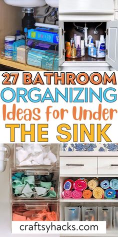 bathroom organization ideas for under the sink