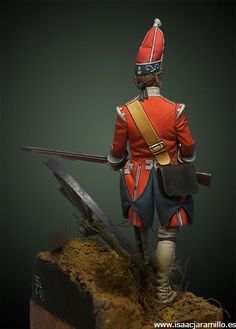 English Grenadier 18th Foot – 1751 by isaac_Jaramillo · Putty&Paint Railroad Modeling, British Guard, Century Uniforms, Miniature Models