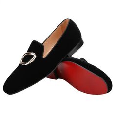 Size 4-17 Reason Offers Accepted Black Pointed Toe Loafers With Red Sole, Elegant Suede Loafers With Red Sole, Elegant Party Loafers With Red Sole, Evening Loafers With Red Sole And Round Toe, Elegant Loafers With Red Sole And Round Toe, Elegant Loafers With Red Sole And Flat Heel, Black Loafers With Red Sole For Galas, Elegant Pointed Toe Loafers With Red Sole, Black Designer Suede Loafers