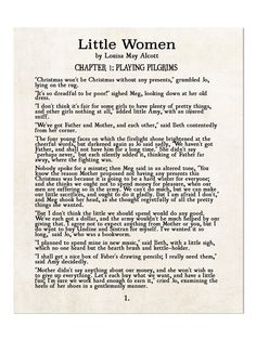 a poem written in black ink on parchment paper with the words'little women '