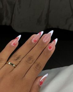 Simple Gel Nails, Pointed Nails, Girly Acrylic Nails, Stiletto Nails Designs, Short Square Acrylic Nails, Pink Acrylic Nails, Square Acrylic Nails, Chic Nails, Best Acrylic Nails