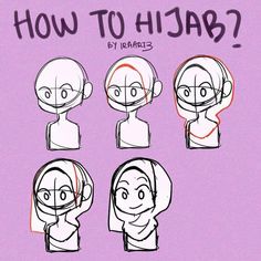 how to draw cartoon faces with different facial expressions and head shapes, in the style of anime