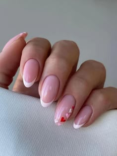 Nagel Tips, Heart Nail, Makijaż Smokey Eye, Pink Spring, Stick On Nails, Heart Nails, Short Acrylic Nails