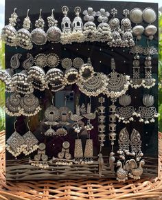 Oxidised Jewelry, Indian Jhumka, Bridal Suit, Unique Wedding Dress, Jhumka Designs, Indian Wedding Jewelry Sets