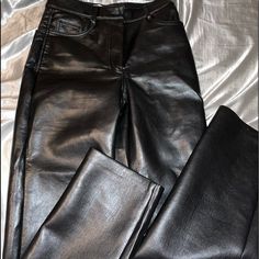 Brand New Never Worn Aritzia Melina Leather Pants Perfect Condition #Yearofhours #Aritzia #Ohpolly #Whitefoxboutique #Princesspolly #Athletica A#Lululemon White Fox, Princess Polly, Flare Jeans, Leather Pants, Wide Leg, Women Jeans, Boutique, Brand New, Pants