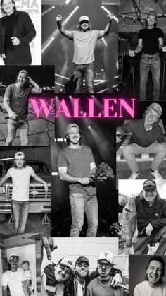 a collage of photos with the words wallen