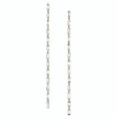 18k gold long baguette diamond drop earrings.  2.93cts baguette diamonds  #AKBAGDE-50 Diamond Initial Necklace, Initial Earrings, Baguette Diamonds, Initial Bracelet, Diamond Drops, Bracelet Collection, Diamond Drop Earrings, Leaf Pendant, Rose Earrings