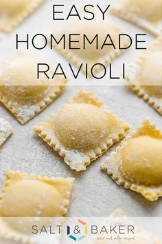 homemade ravioli is an easy and delicious appetizer