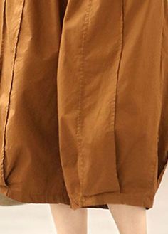 Women Pumpkin Color Elastic Waist Pockets Patchwork Cotton Crop Pants SummerFabric: CottonSize & Fit: This garment fits true to size.Length: Size s measures 31.2"from waist to hem.Waist:Fitted - elastic waist allows stretch Hip: Loosely Fitted. room for hips. Hand Wash Cold. Brown Patchwork Pants For Summer, Brown Patchwork Summer Pants, Summer Brown Patchwork Pants, Beige Patchwork Pants For Spring, Baggy Brown Patchwork Bottoms, Brown Baggy Patchwork Bottoms, Casual Patchwork Bottoms For Work, Pants Summer, Pumpkin Colors