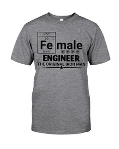 This funny t-shirt design is the perfect addition to any outfit for women mechanical engineers, electrical engineers, civil engineers, petroleum engineers, automobile engineers, software engineers, design engineers, structural engineers, chemical engineers, engineering students, and any other engineering profession.#engineers #engineer First Time Quotes, Finnish Women, Female Engineer, Classic Shirt, Strong Women, Types Of Shirts, Hoodie Print